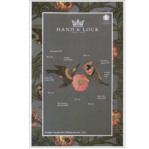 Arts & crafts birds embroidery kit by Hand & Lock
